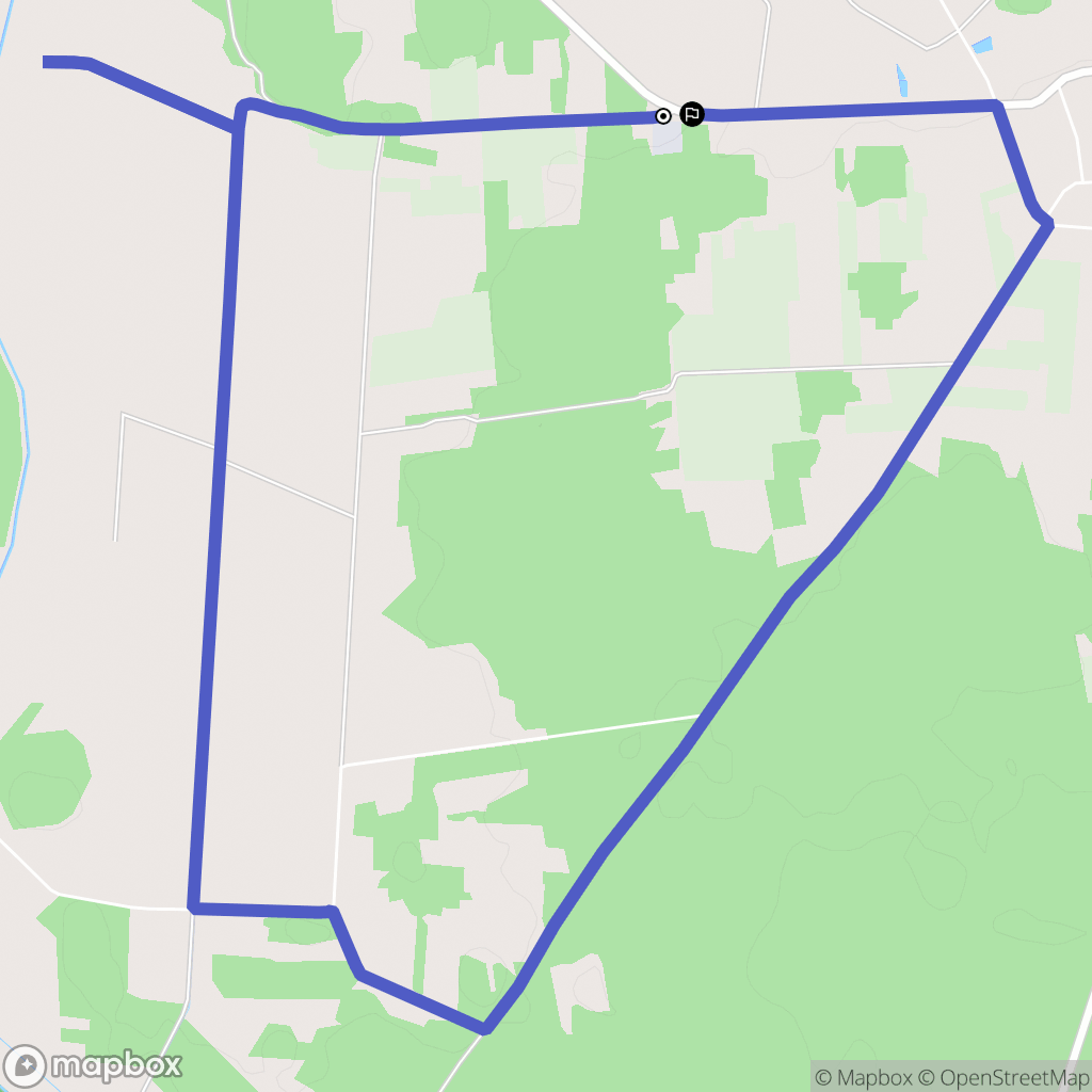 Milejczyce: mapa trasy - Poland
