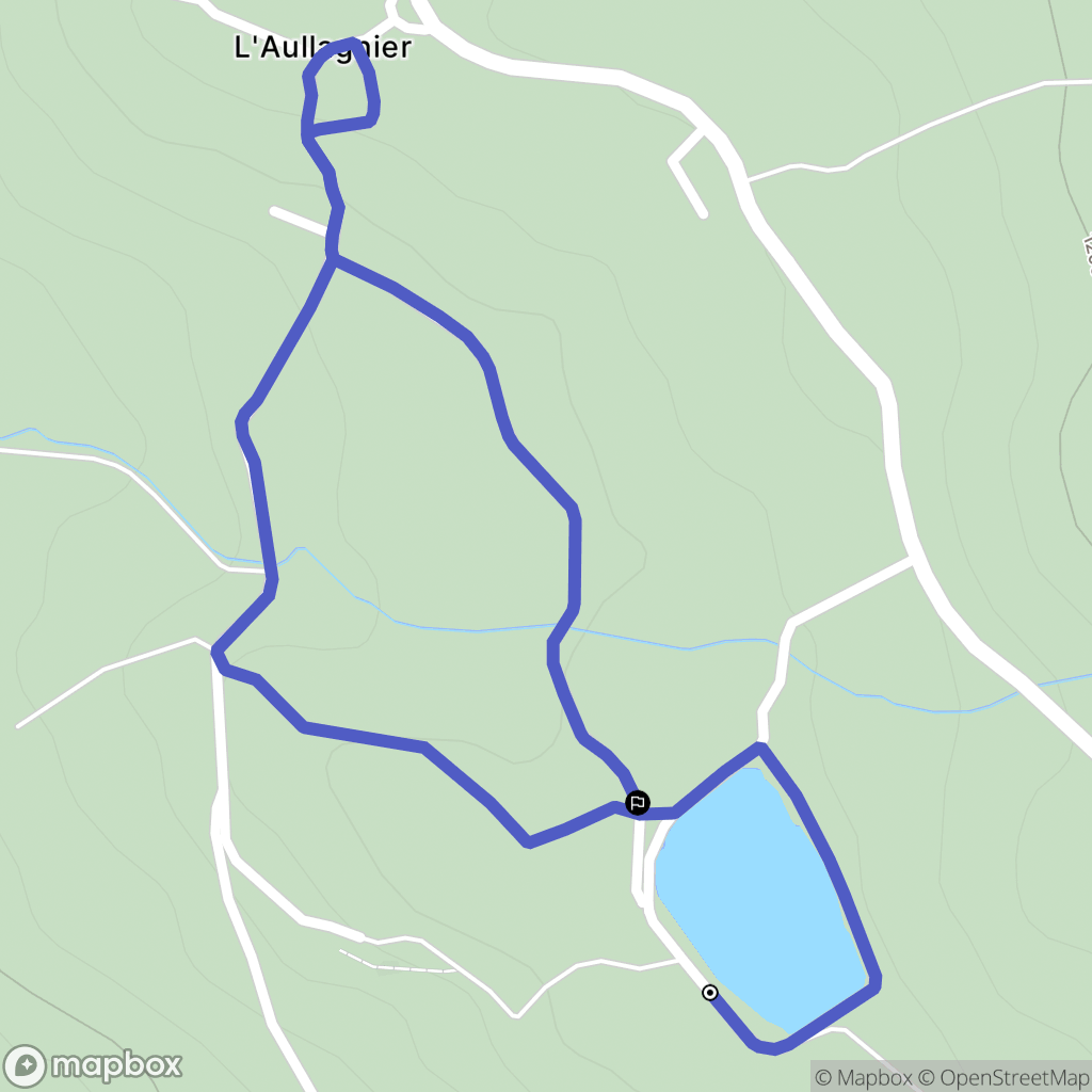 Saint-Bonnet-en-Champsaur : carte du parcours de randonnée - France