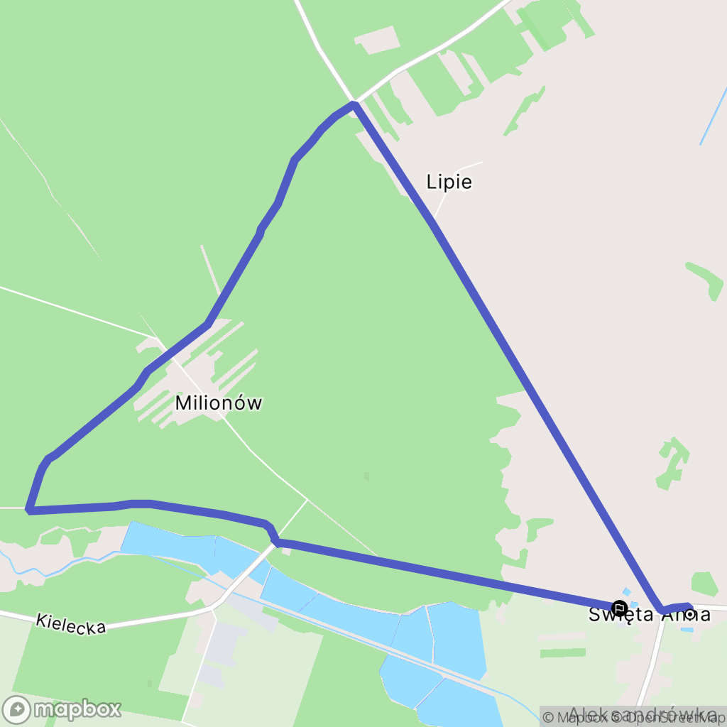 Aleksandrówka: mapa trasy - Poland