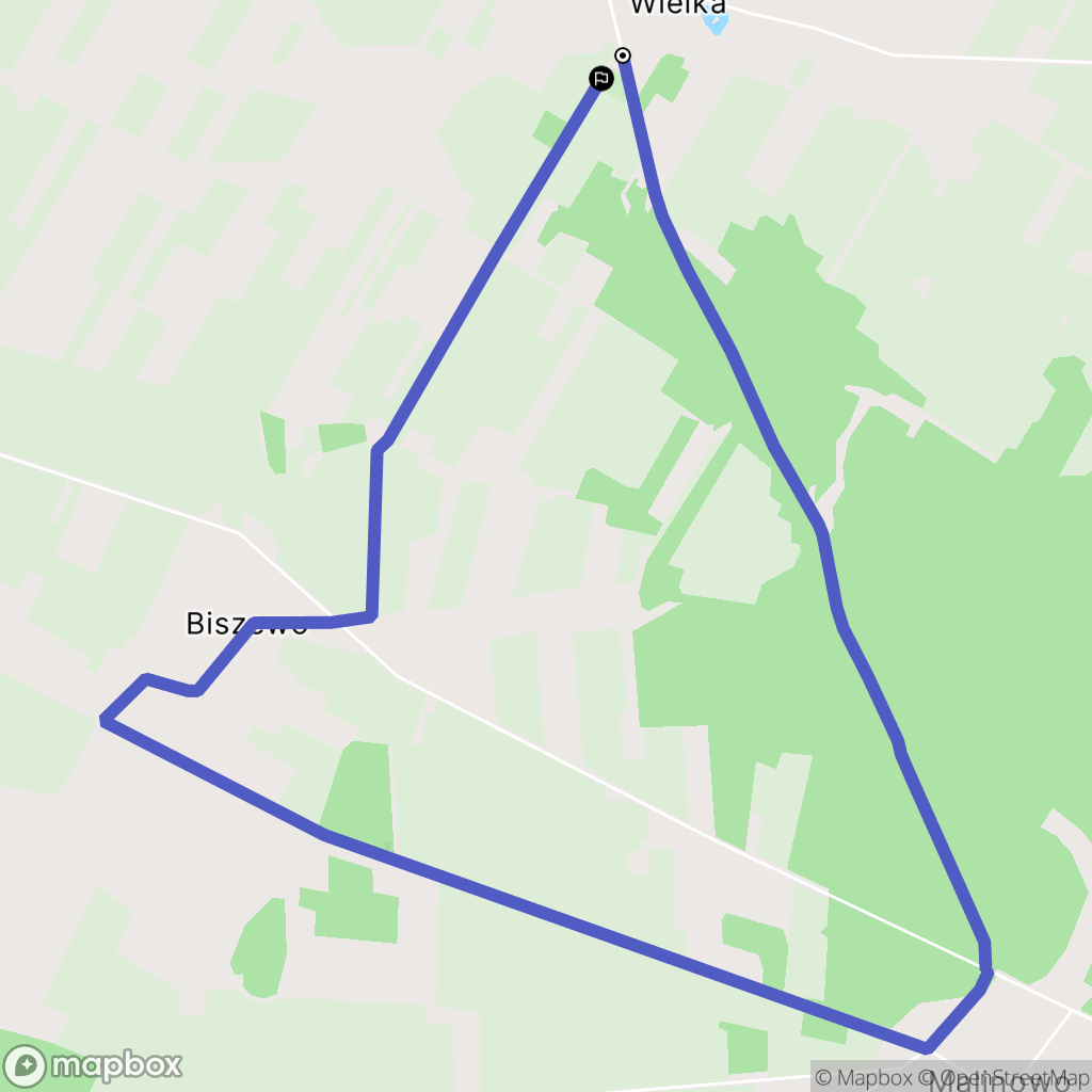 Czarna Wielka: mapa trasy - Poland