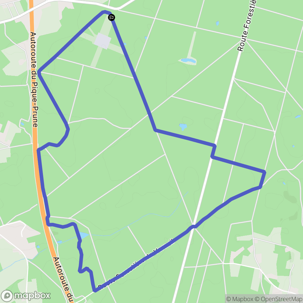 Mayet : carte du parcours de randonnée - France