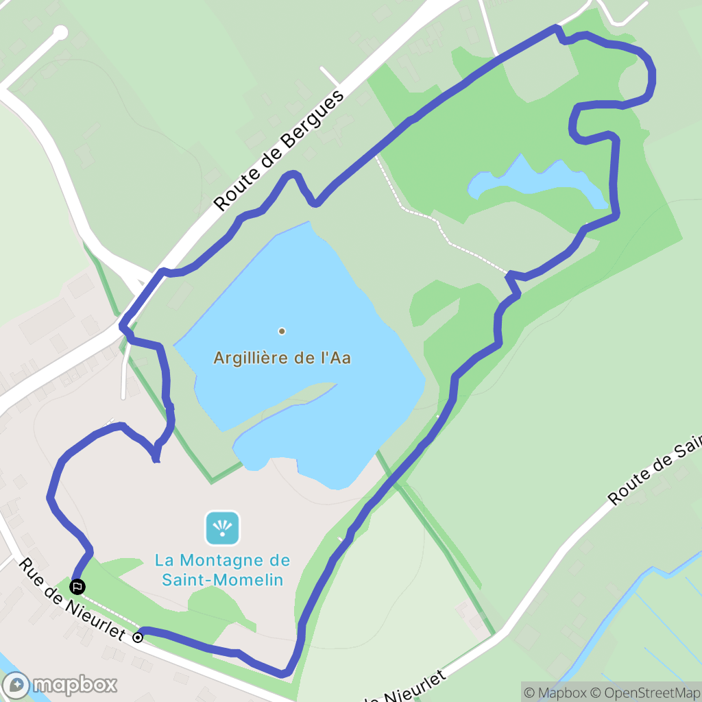 Saint-Momelin : carte du parcours de randonnée - France