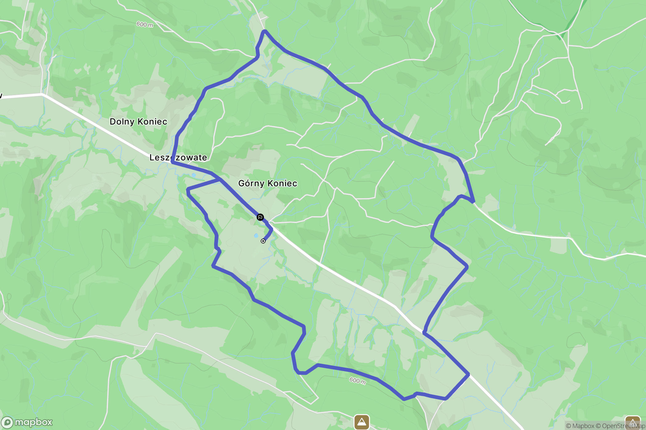 Leszczowate: mapa trasy - Poland