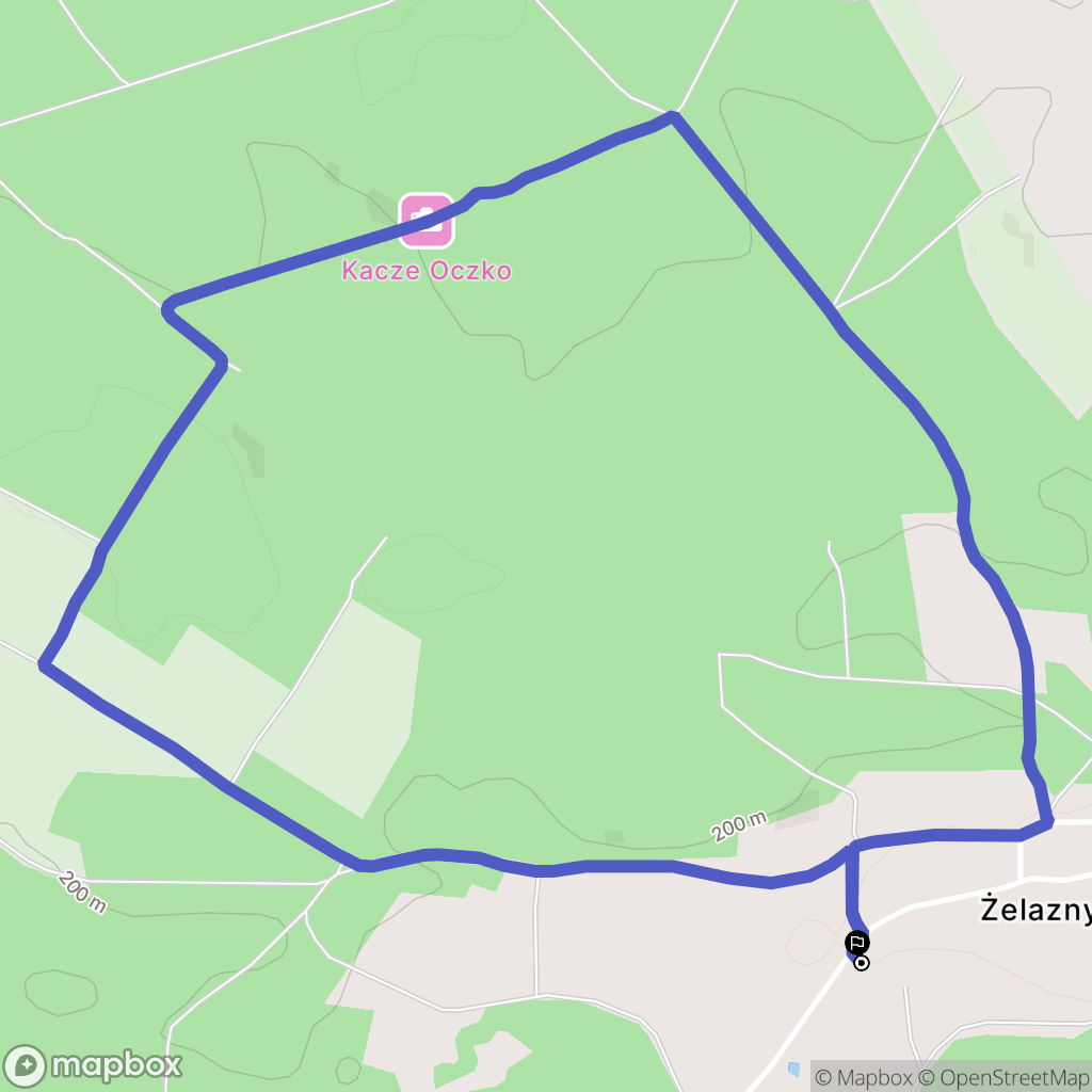 Żelazny Most: mapa trasy - Poland