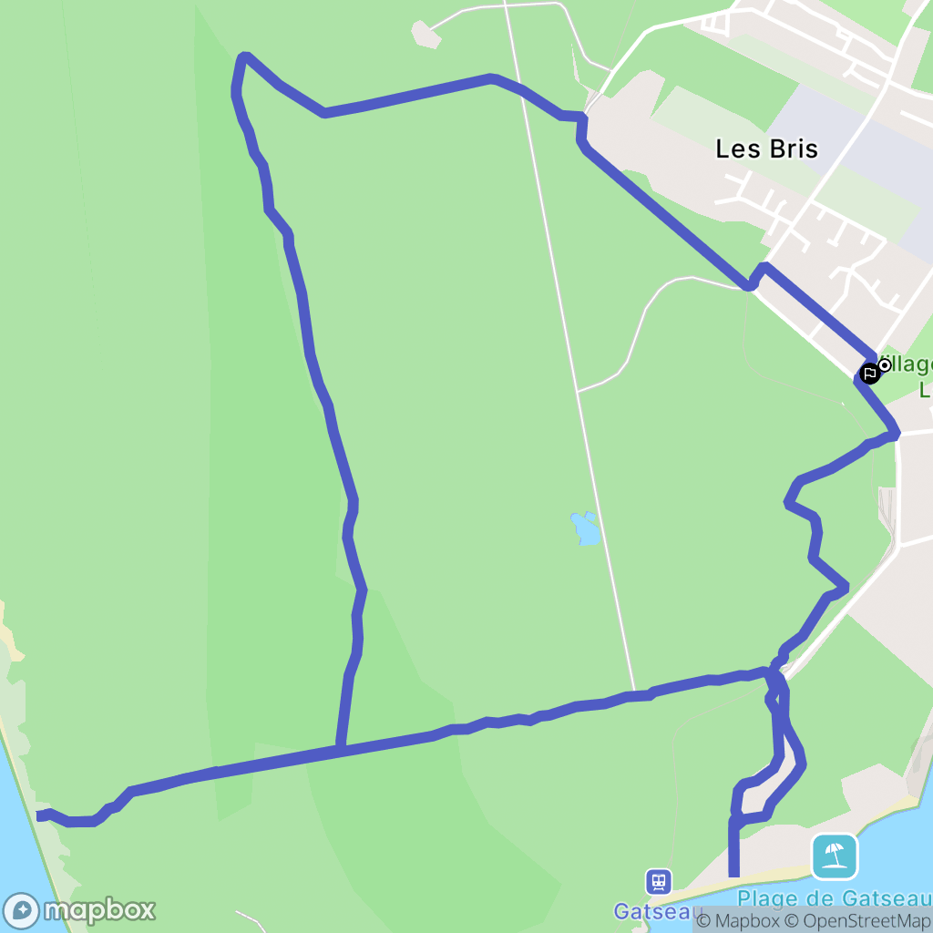 Saint-Trojan-les-Bains : carte du parcours de randonnée - France