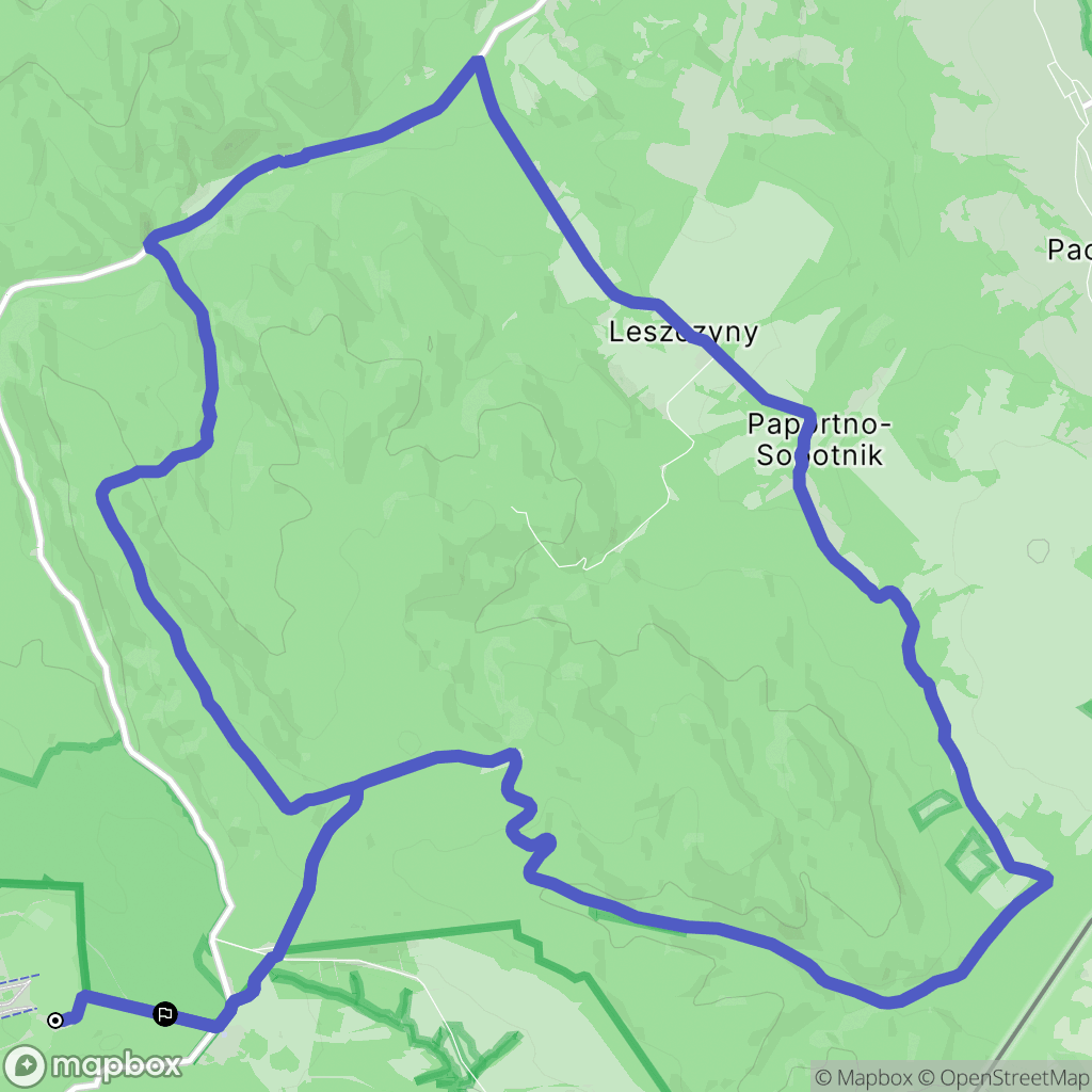Arłamów: mapa trasy - Poland