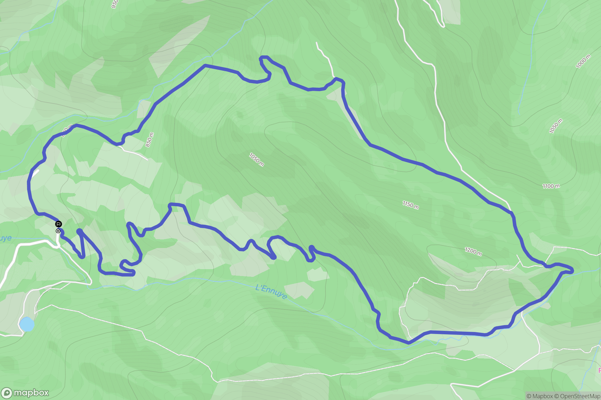 Saint-Sauveur-Gouvernet : carte du parcours de randonnée - France
