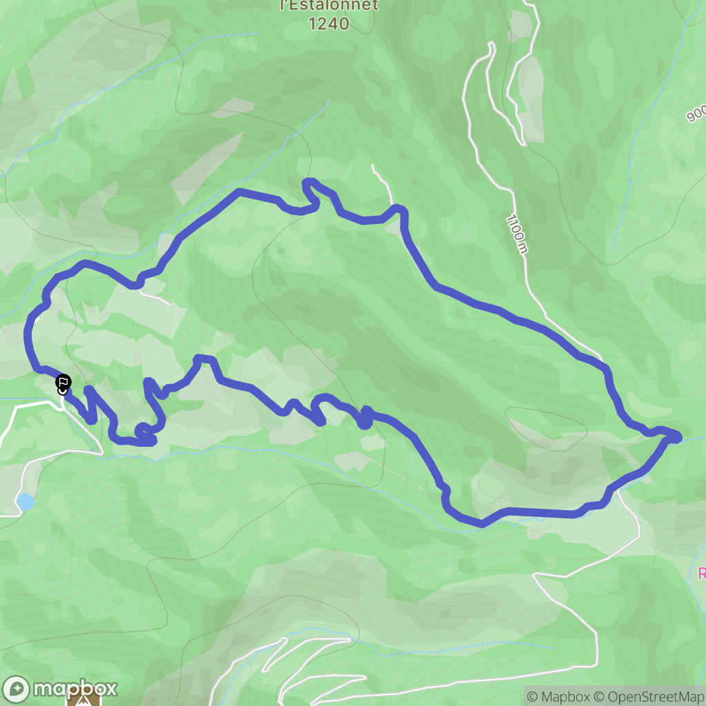Saint-Sauveur-Gouvernet : carte du parcours de randonnée - France
