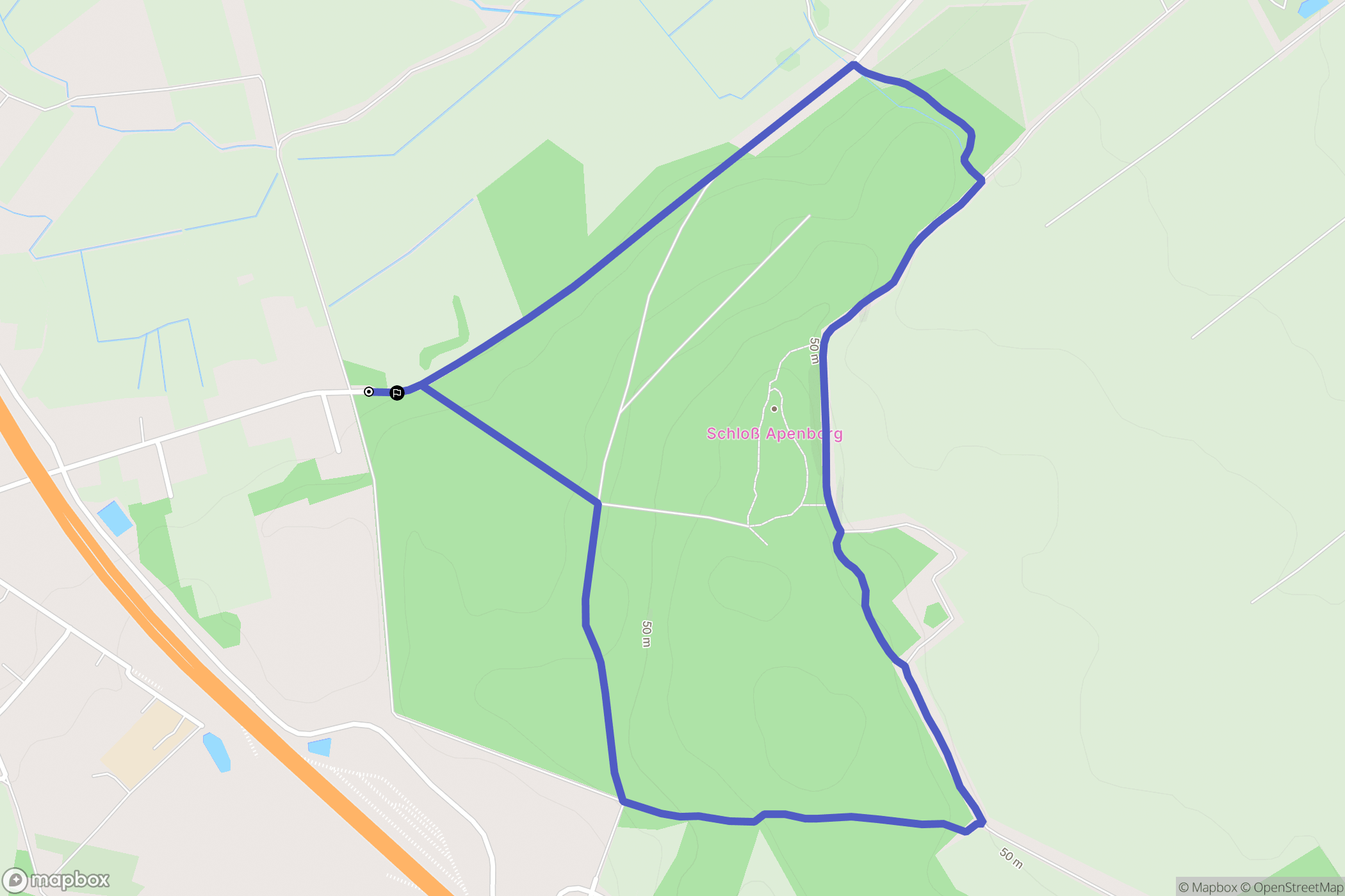 Dargobądz: mapa trasy - Poland