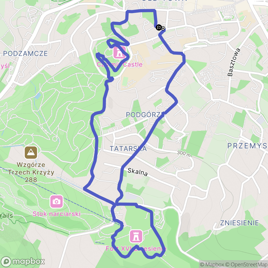 Przemyśl: mapa trasy - Poland