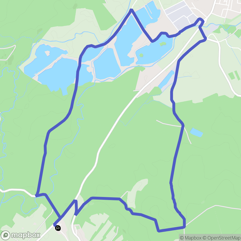 Ainvelle : carte du parcours de randonnée - France