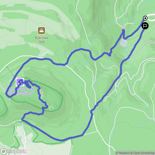 Radków: mapa trasy - Poland