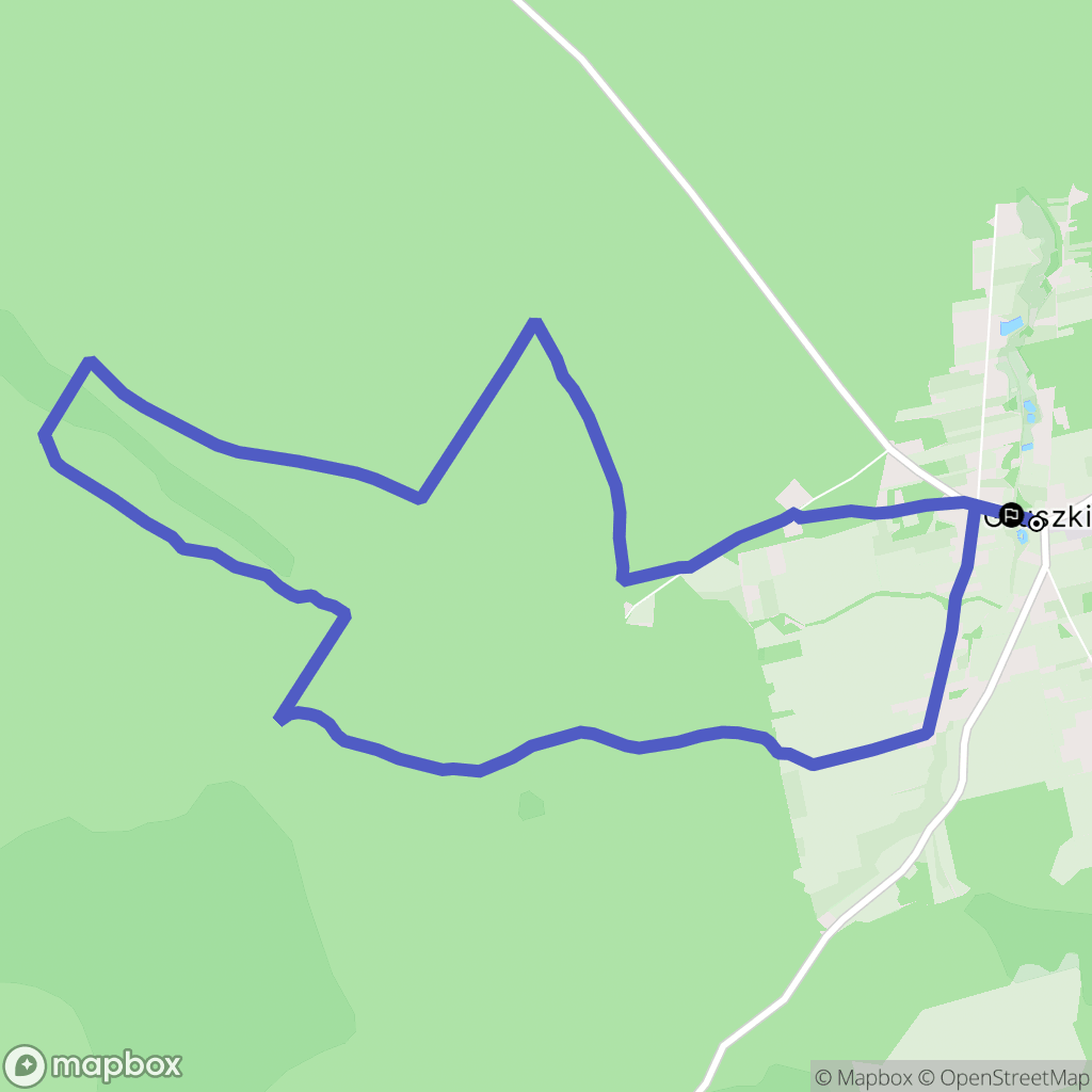 Gruszki: mapa trasy - Poland