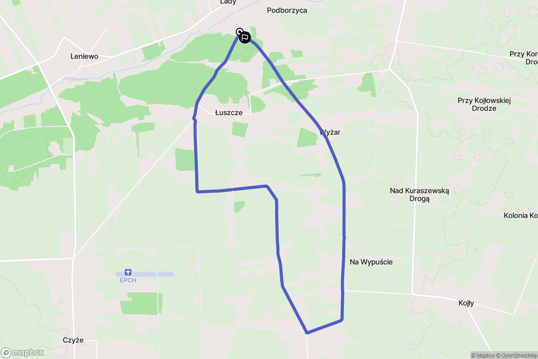 Lady: mapa trasy - Poland