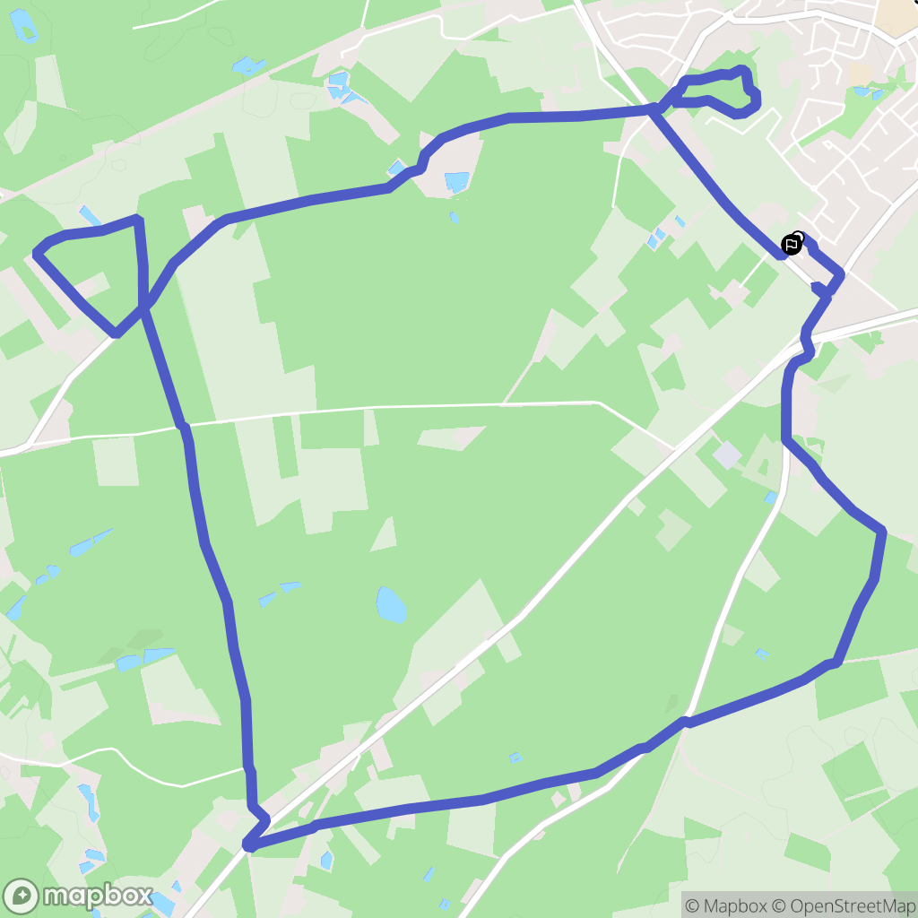 La Suze-sur-Sarthe : carte du parcours de randonnée - France