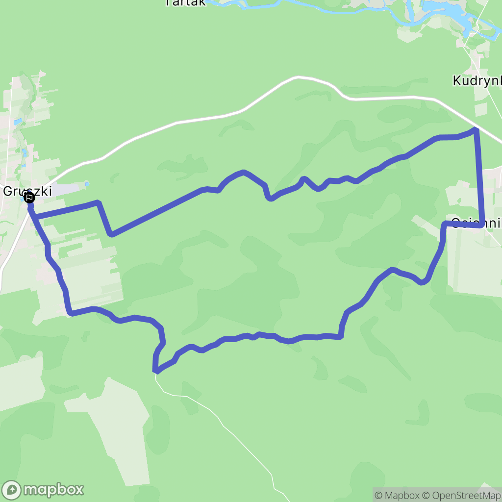 Gruszki: mapa trasy - Poland