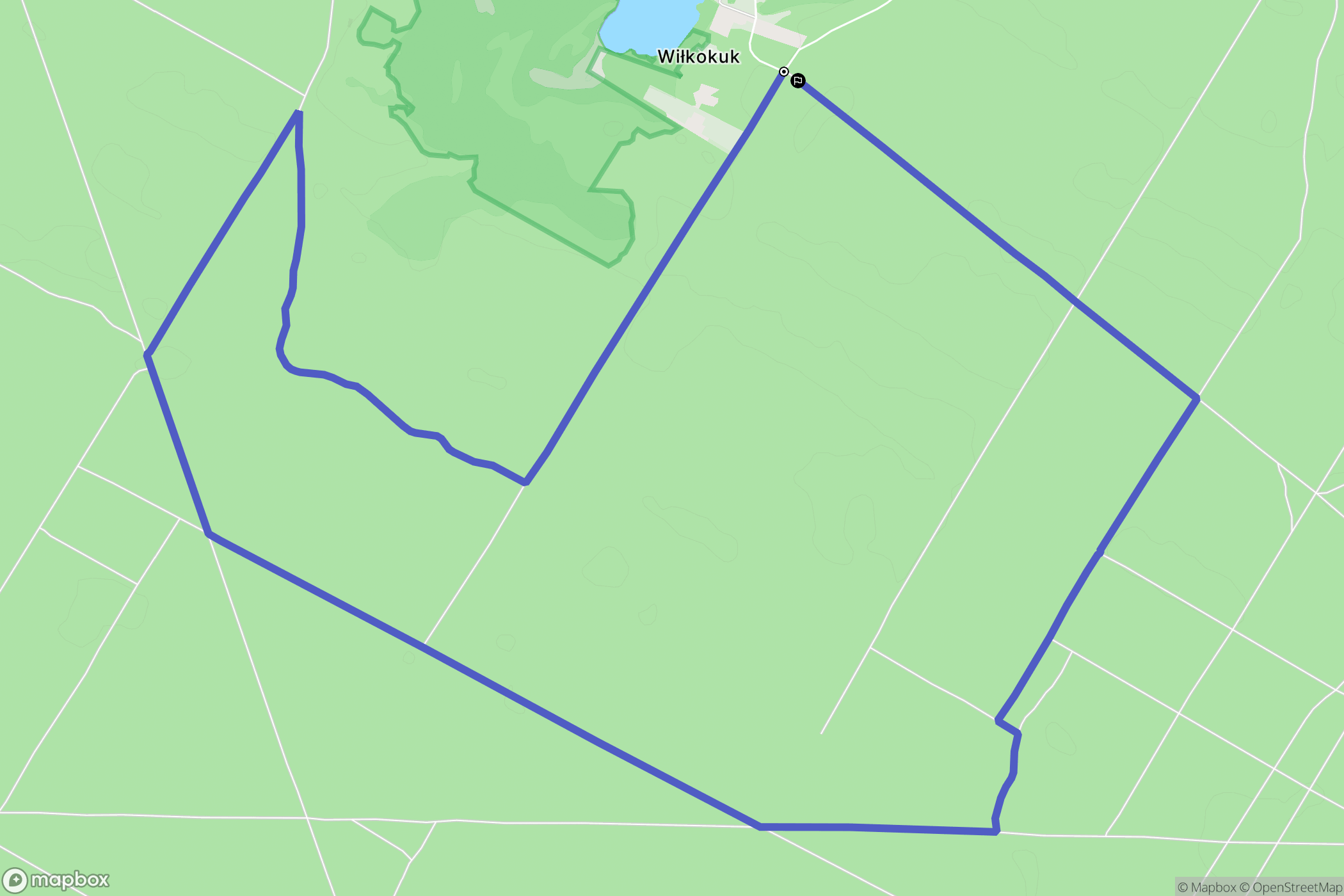 Wiłkokuk: mapa trasy - Poland