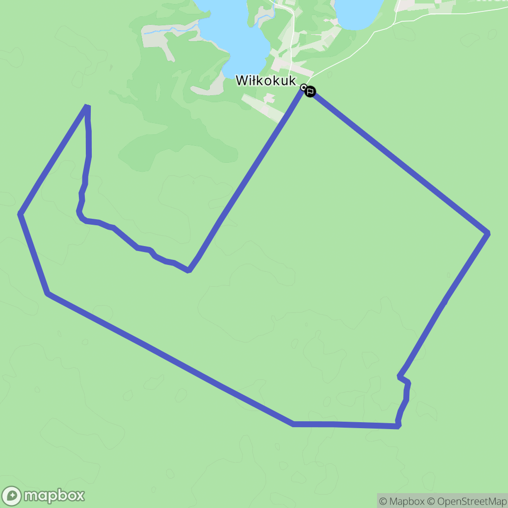 Wiłkokuk: mapa trasy - Poland