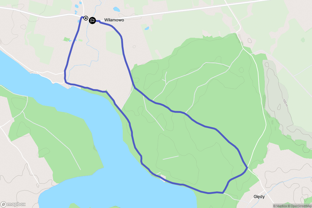 Wilamowo: mapa trasy - Poland
