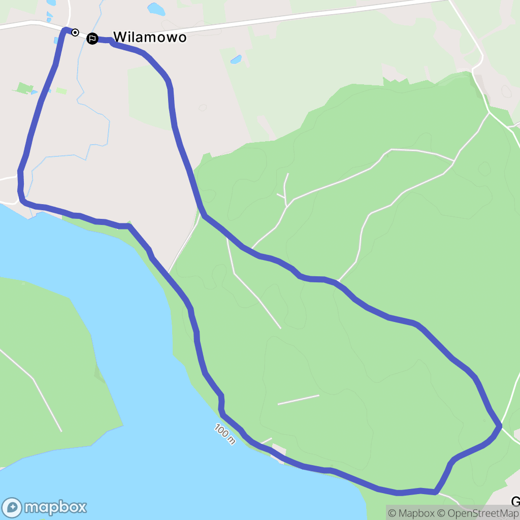 Wilamowo: mapa trasy - Poland