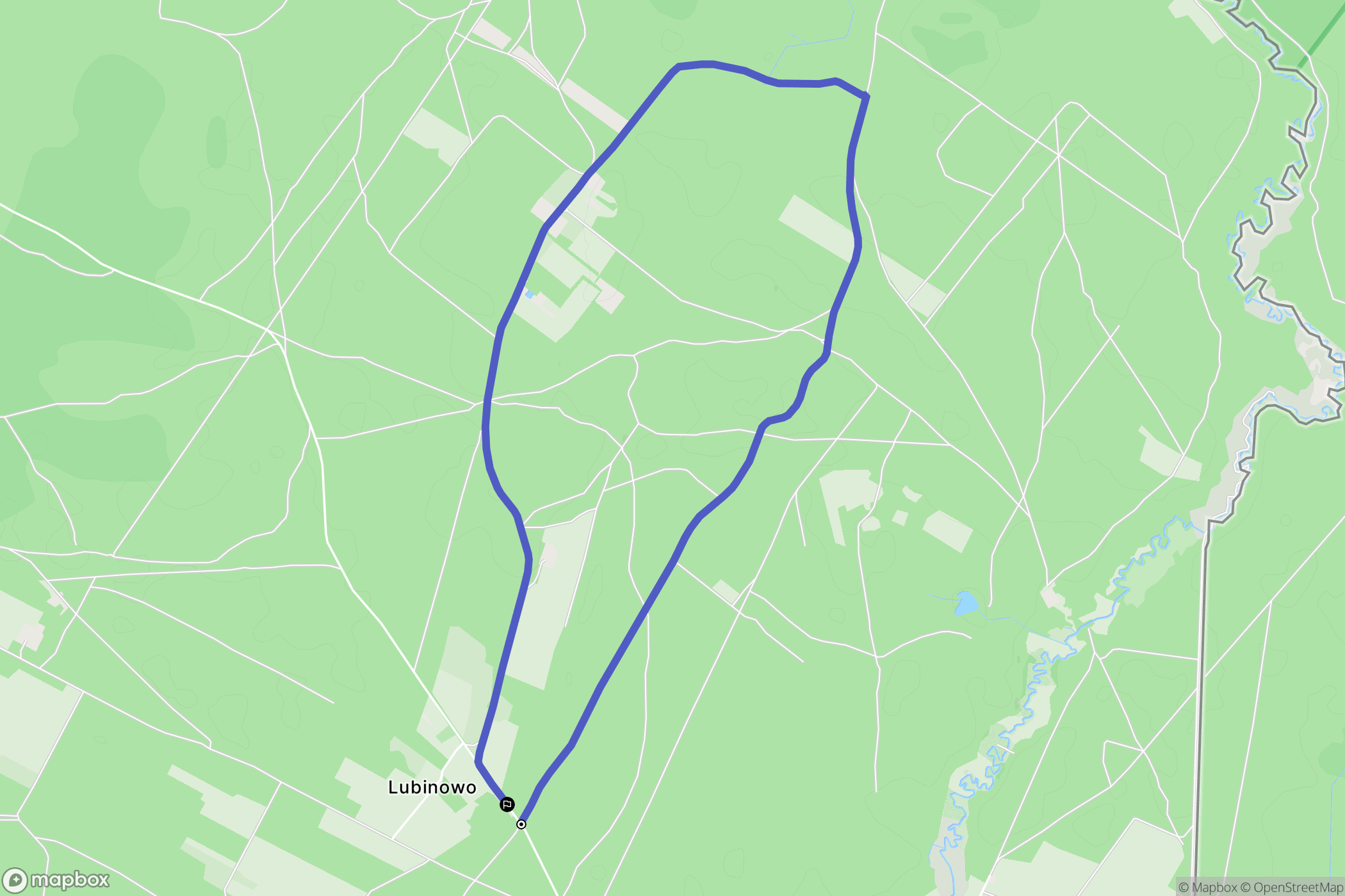 Lubinowo: mapa trasy - Poland