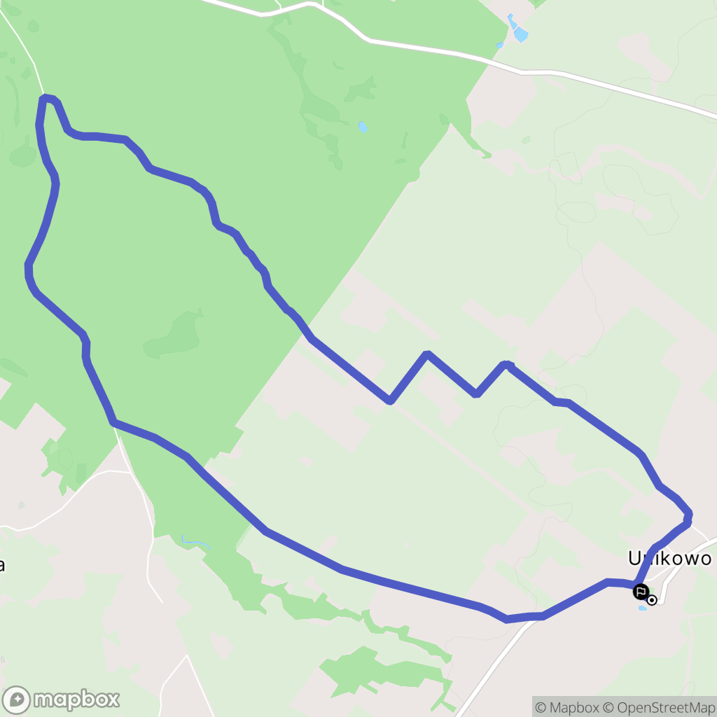 Unikowo: mapa trasy - Poland