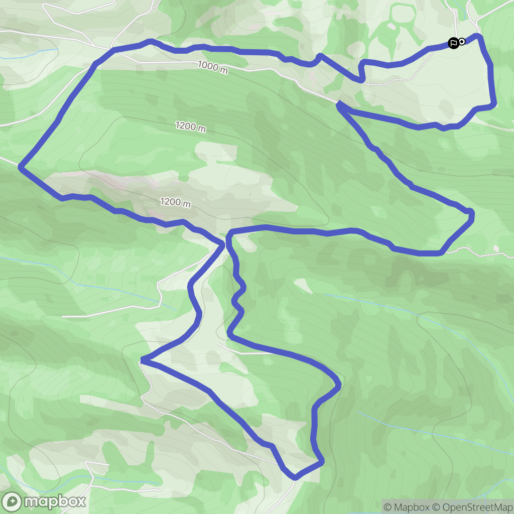 Esparros : carte du parcours de randonnée - France