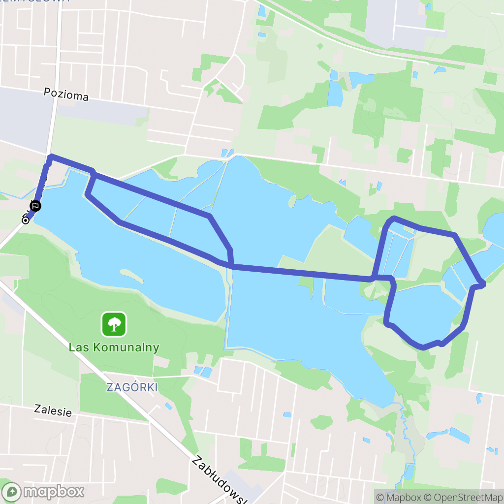 Białystok: mapa trasy - Poland