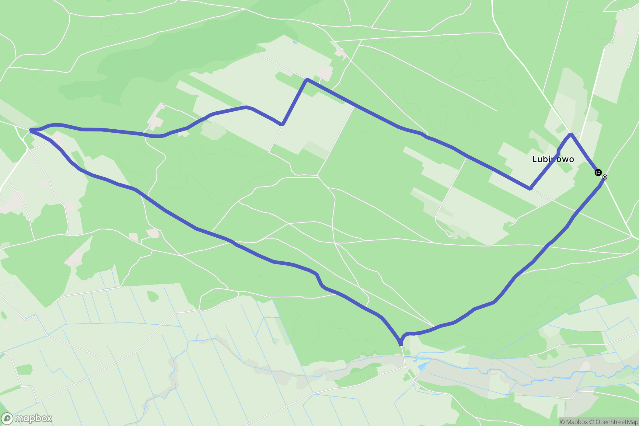 Lubinowo: mapa trasy - Poland
