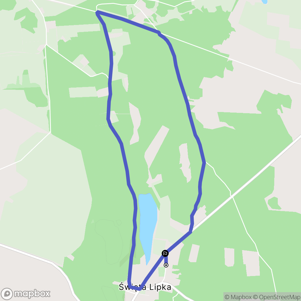 Święta Lipka: mapa trasy - Poland