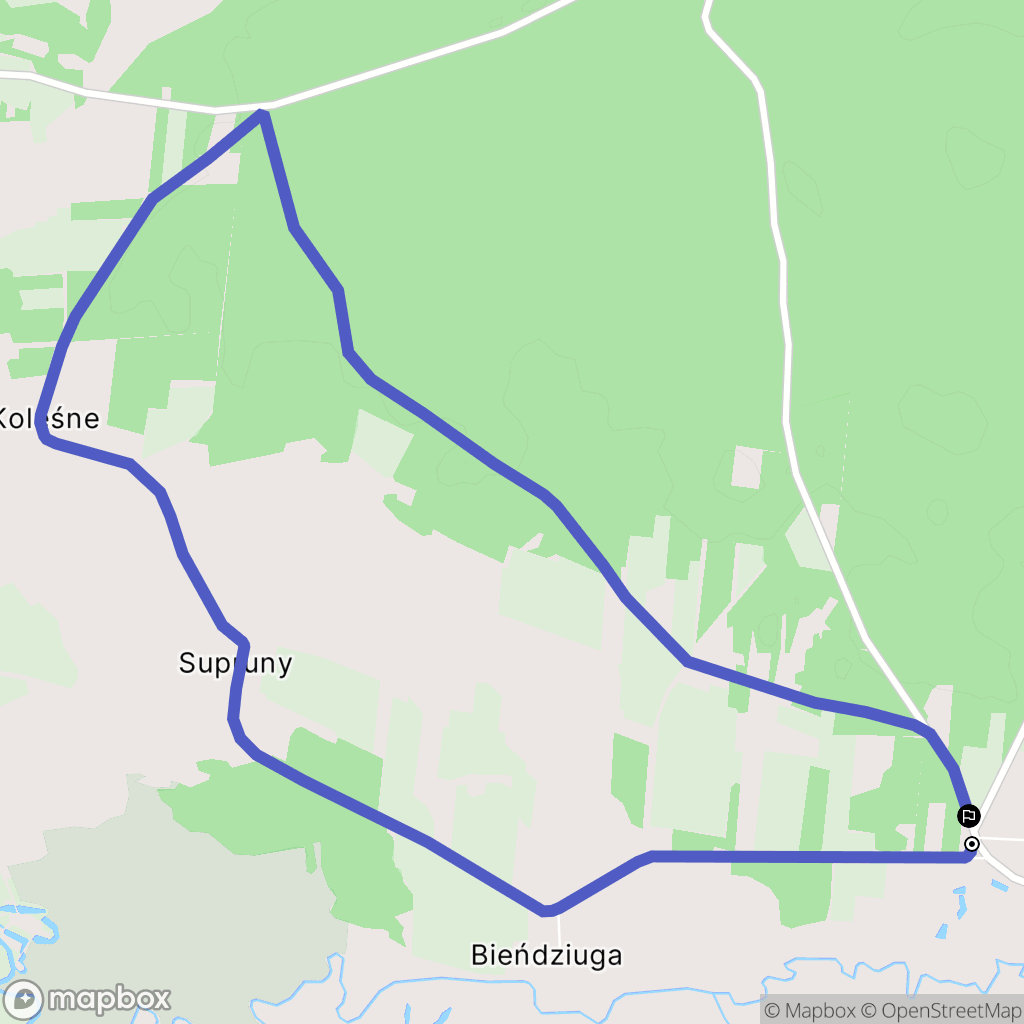 Suszcza: mapa trasy - Poland