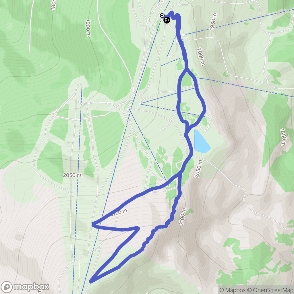 Ax-les-Thermes : carte du parcours de randonnée - France