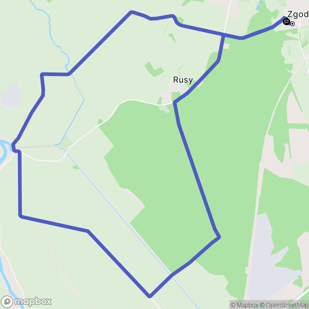 Zgoda: mapa trasy - Poland