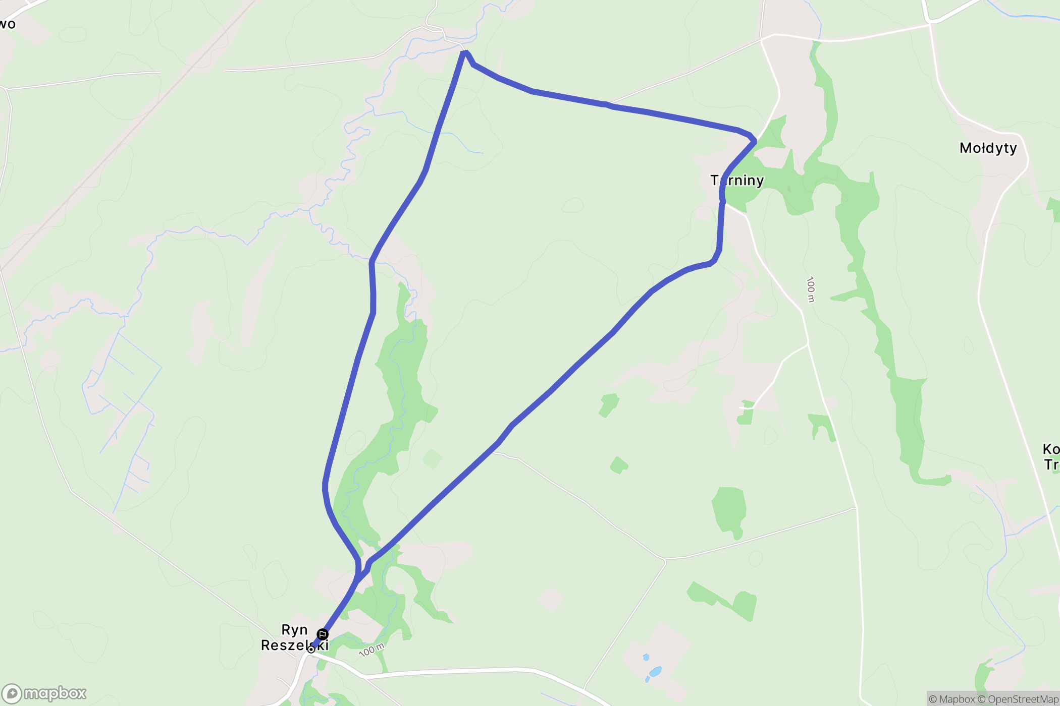Ryn Reszelski: mapa trasy - Poland