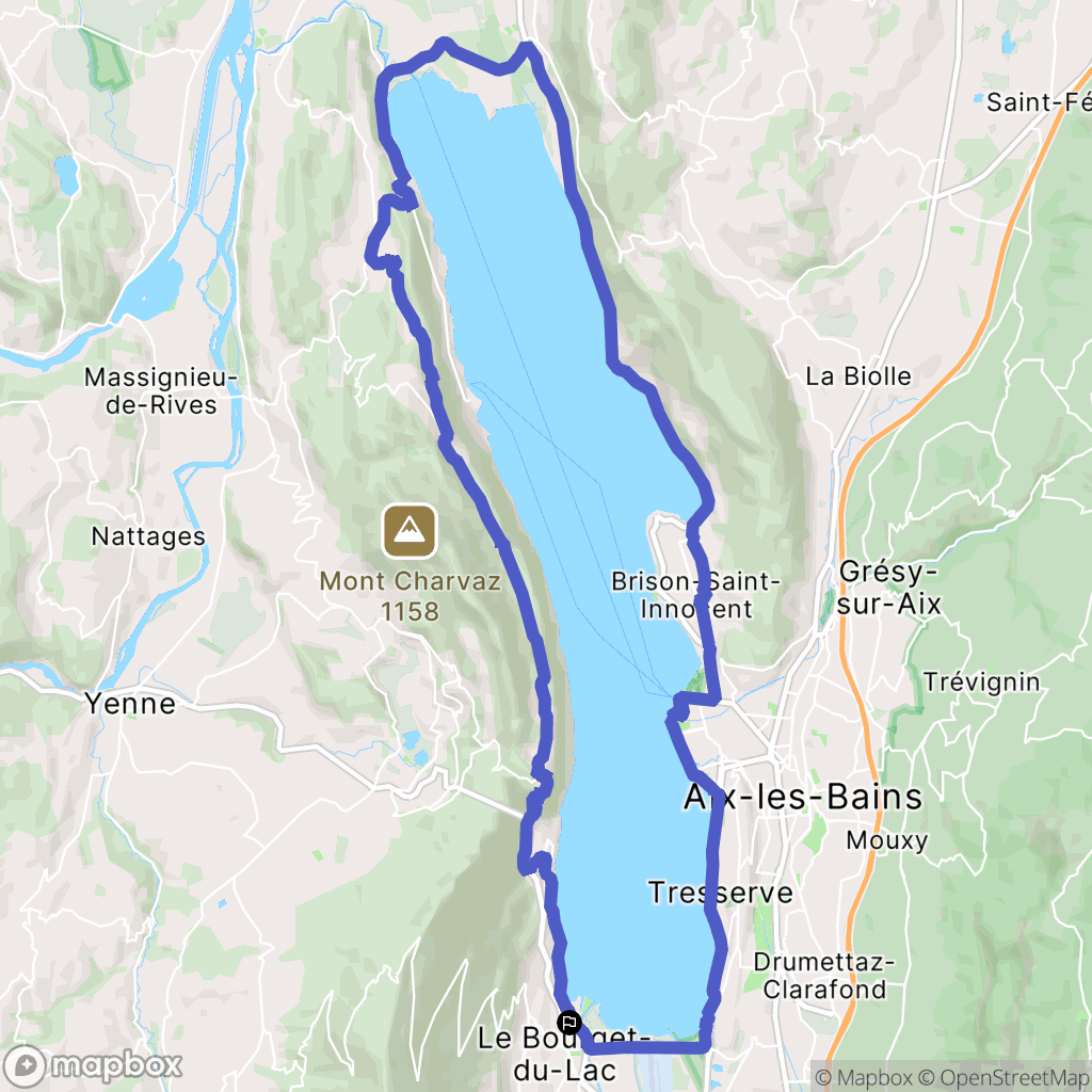 Le Bourget-du-Lac: routekaart voor buitenactiviteiten - France