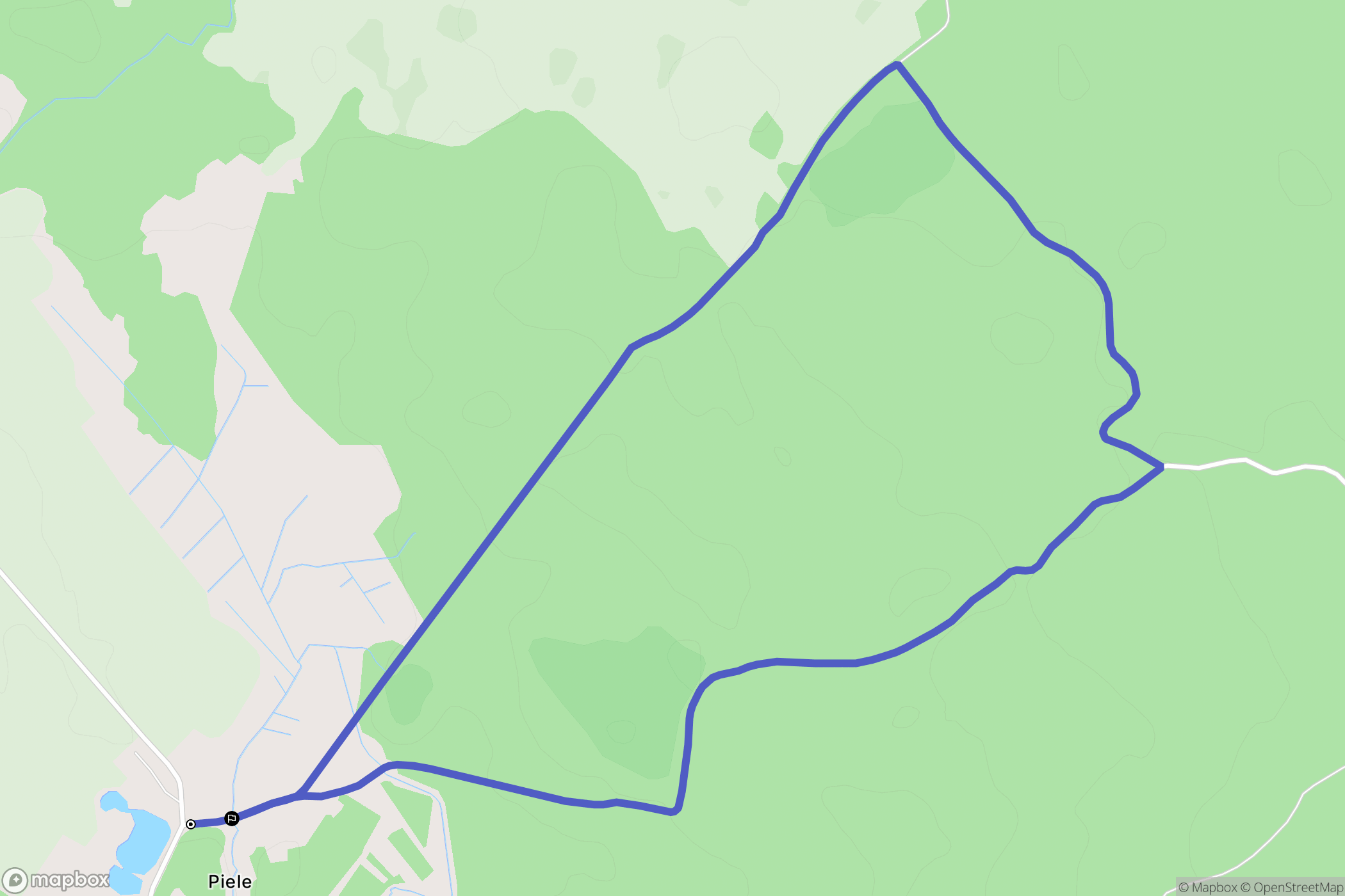 Piele: mapa trasy - Poland