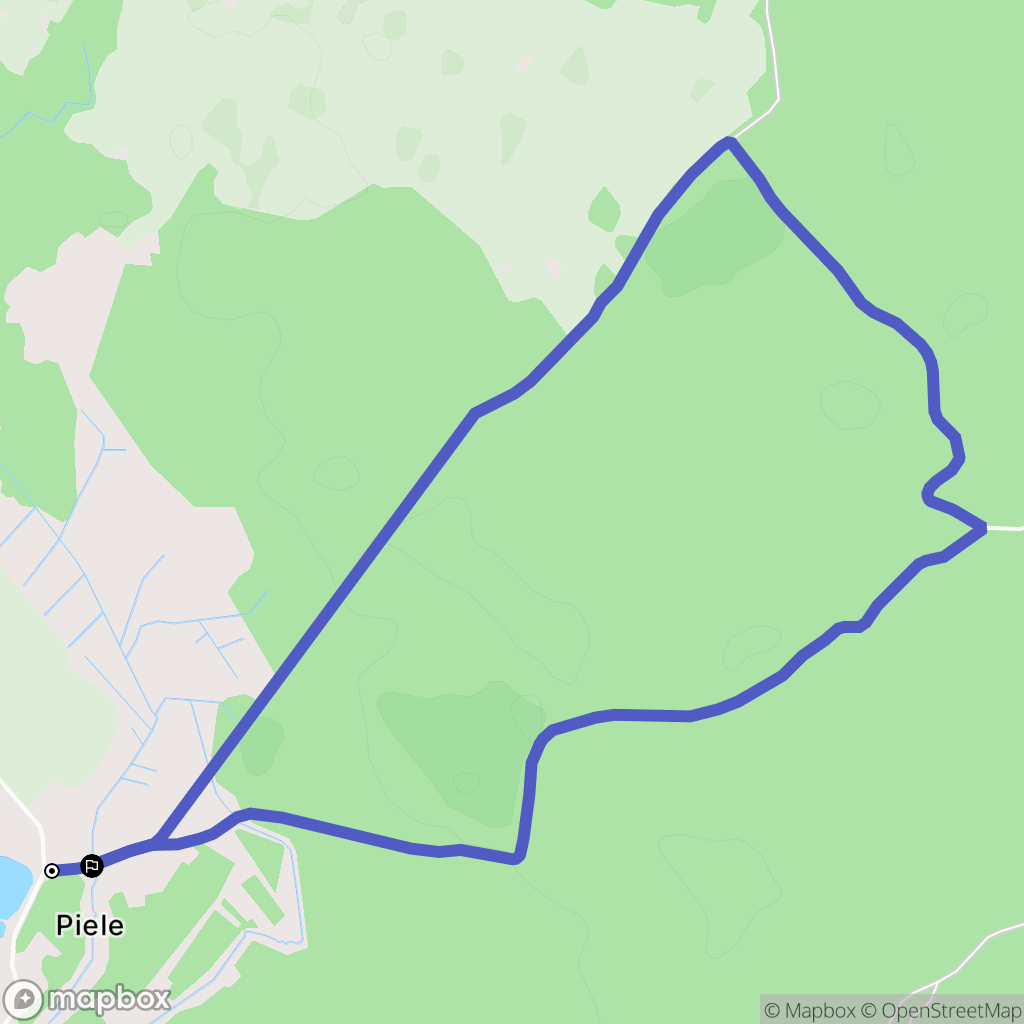 Piele: mapa trasy - Poland