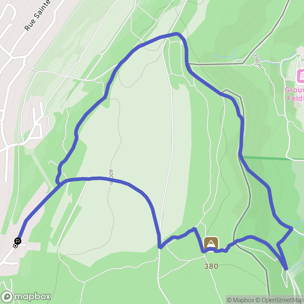 Audun-le-Tiche : carte du parcours de randonnée - France