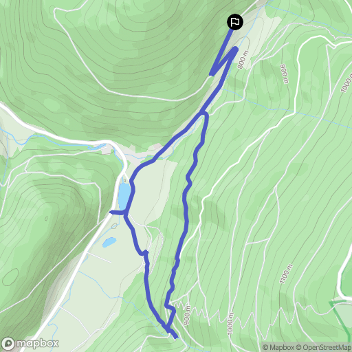 Plainfaing : carte du parcours de randonnée - France