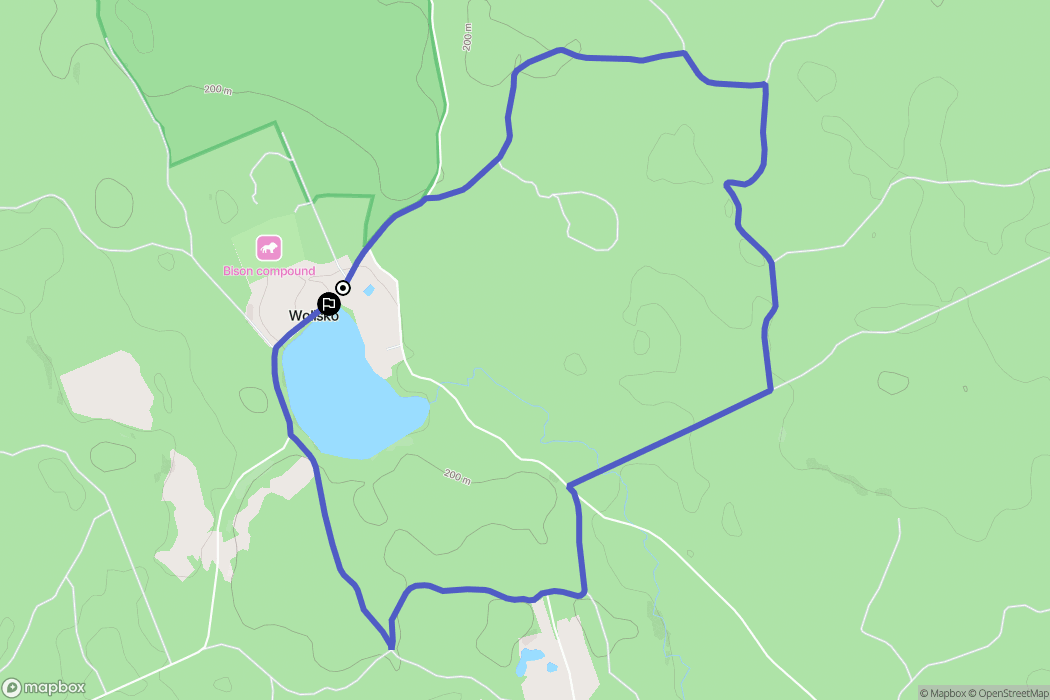 Lipowo: mapa trasy - Poland