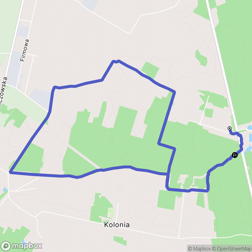 Wola Morawicka: mapa trasy - Poland