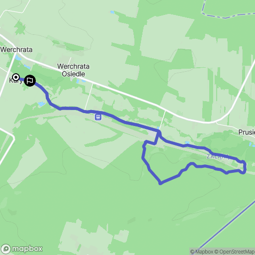 Werchrata: mapa trasy - Poland