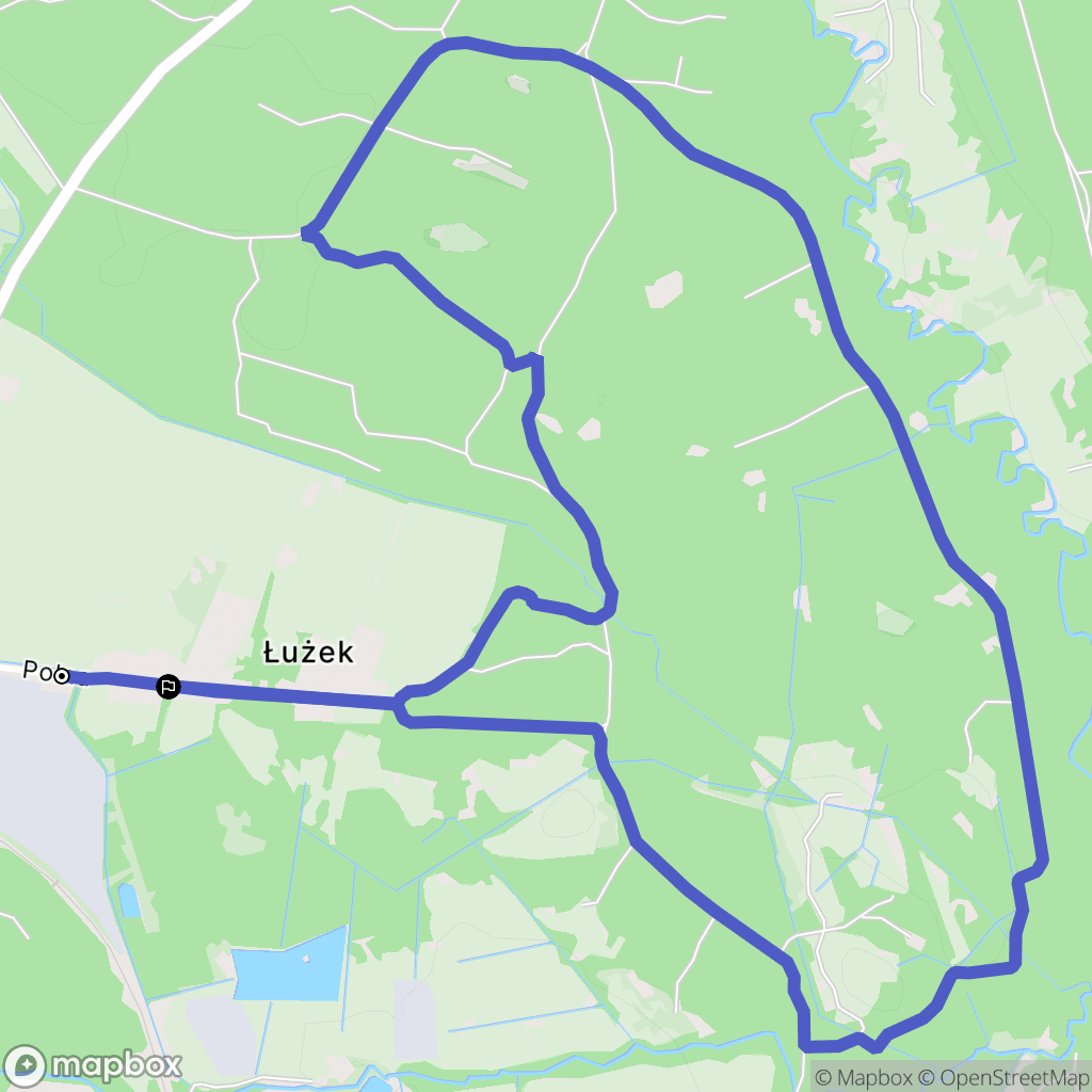 Lubycza Królewska: mapa trasy - Poland