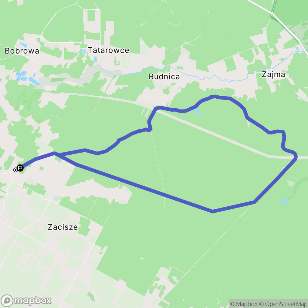Zajezierce: mapa trasy - Poland