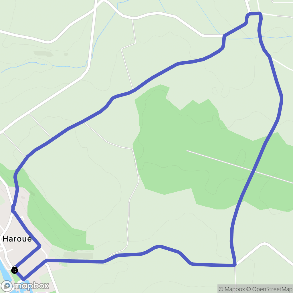 Haroué : carte du parcours de randonnée - France