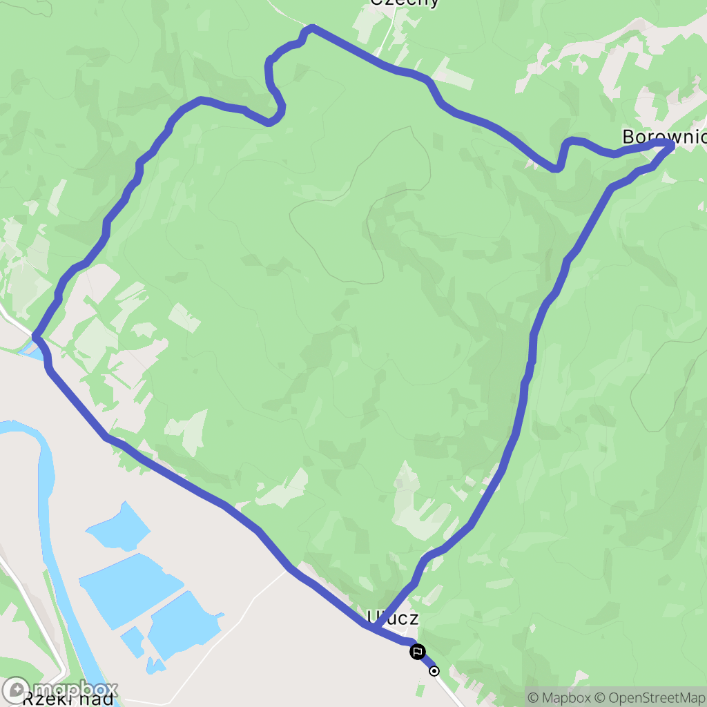 Ulucz: mapa trasy - Poland