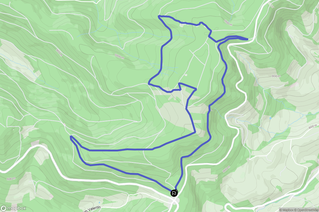Plainfaing : carte du parcours de randonnée - France