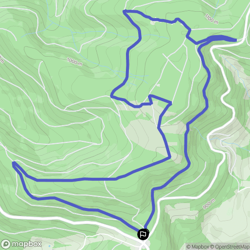 Plainfaing : carte du parcours de randonnée - France
