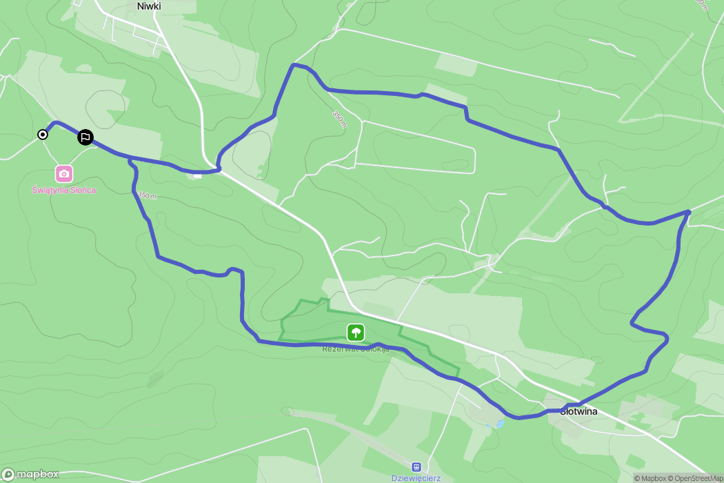 Horyniec-Zdrój: mapa trasy - Poland