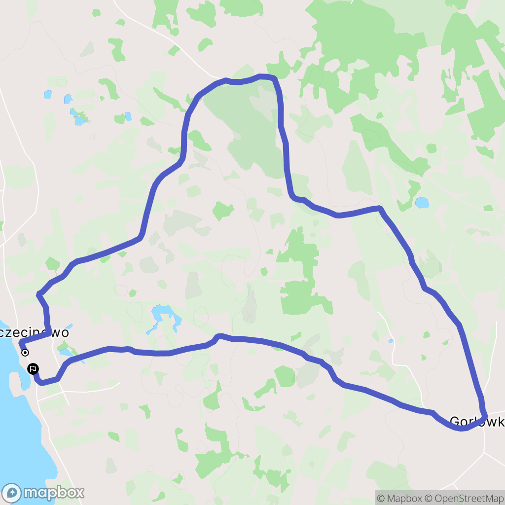 Szczecinowo: mapa trasy - Poland